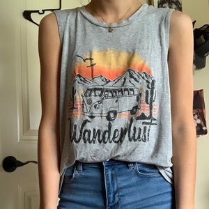 Sleeveless desert style top